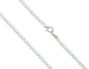 Srebrny łańcuszek Gucci rodowany, 3 mm. Wykonany ze srebra próby 925. Uniwersalny splot – idealny solo lub pod zawieszkę. Sprawdź online!4.jpg